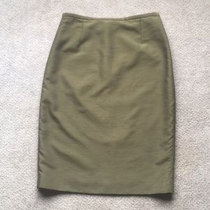 Dark green pencil skirt